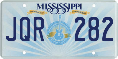 MS license plate JQR282