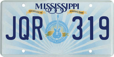 MS license plate JQR319