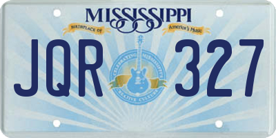 MS license plate JQR327