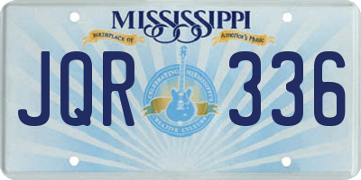 MS license plate JQR336