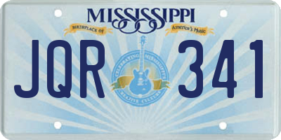 MS license plate JQR341