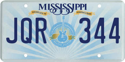MS license plate JQR344