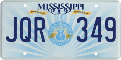 MS license plate JQR349