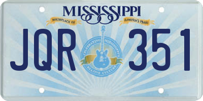 MS license plate JQR351