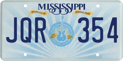 MS license plate JQR354