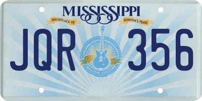 MS license plate JQR356