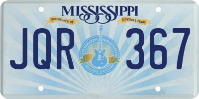 MS license plate JQR367