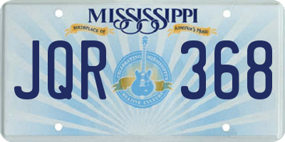 MS license plate JQR368