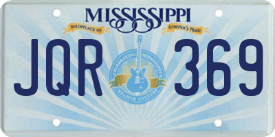 MS license plate JQR369