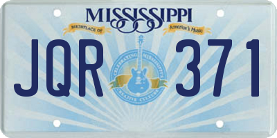 MS license plate JQR371
