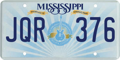 MS license plate JQR376