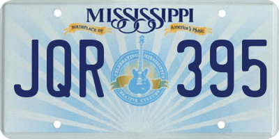 MS license plate JQR395
