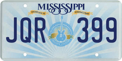MS license plate JQR399