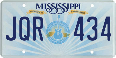 MS license plate JQR434