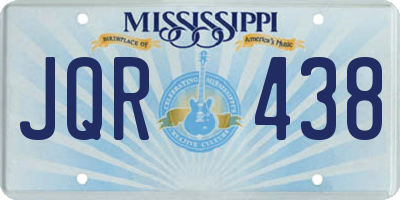 MS license plate JQR438