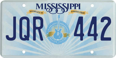 MS license plate JQR442