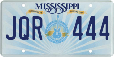 MS license plate JQR444