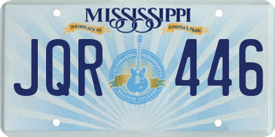 MS license plate JQR446