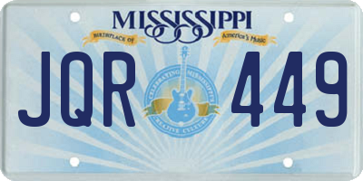 MS license plate JQR449