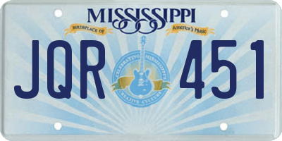 MS license plate JQR451