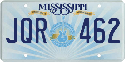 MS license plate JQR462