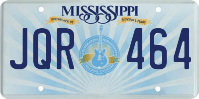 MS license plate JQR464
