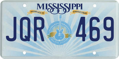 MS license plate JQR469