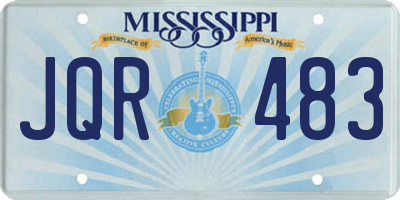 MS license plate JQR483
