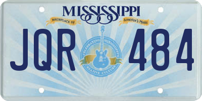 MS license plate JQR484