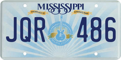 MS license plate JQR486