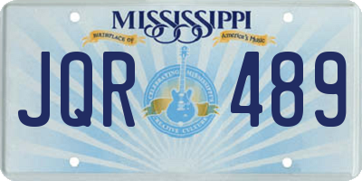 MS license plate JQR489