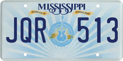 MS license plate JQR513