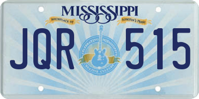 MS license plate JQR515
