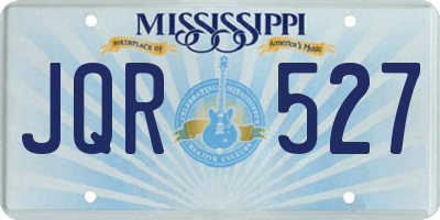 MS license plate JQR527