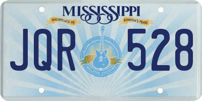 MS license plate JQR528