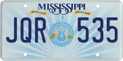 MS license plate JQR535