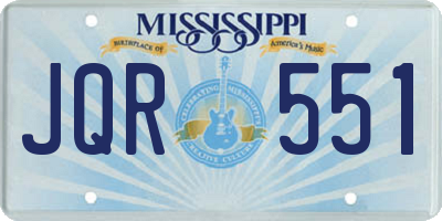MS license plate JQR551