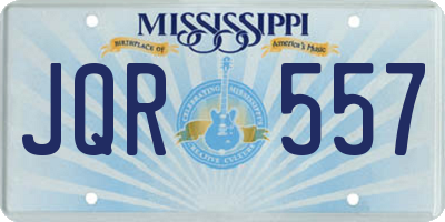 MS license plate JQR557