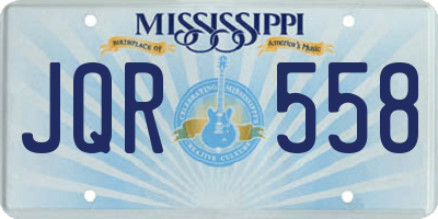 MS license plate JQR558