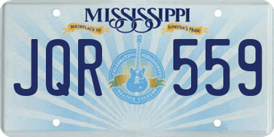 MS license plate JQR559