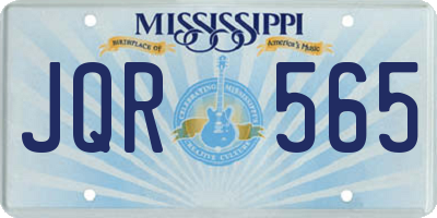 MS license plate JQR565