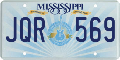MS license plate JQR569