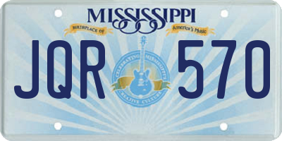 MS license plate JQR570