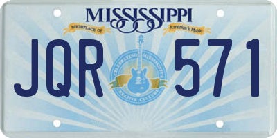 MS license plate JQR571