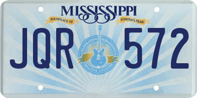 MS license plate JQR572
