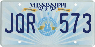 MS license plate JQR573