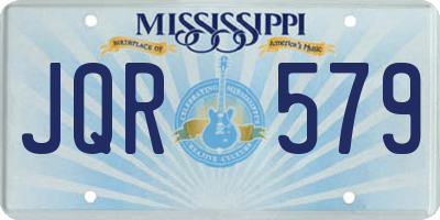 MS license plate JQR579