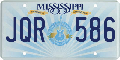 MS license plate JQR586