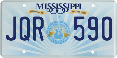 MS license plate JQR590