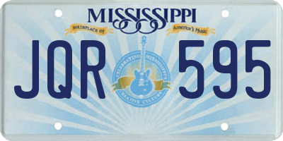 MS license plate JQR595